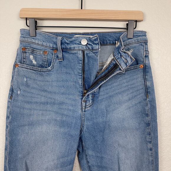 Madewell The Perfect Vintage Jean Denman Wash Size 26 Straight Leg Distressed - Picture 9 of 15